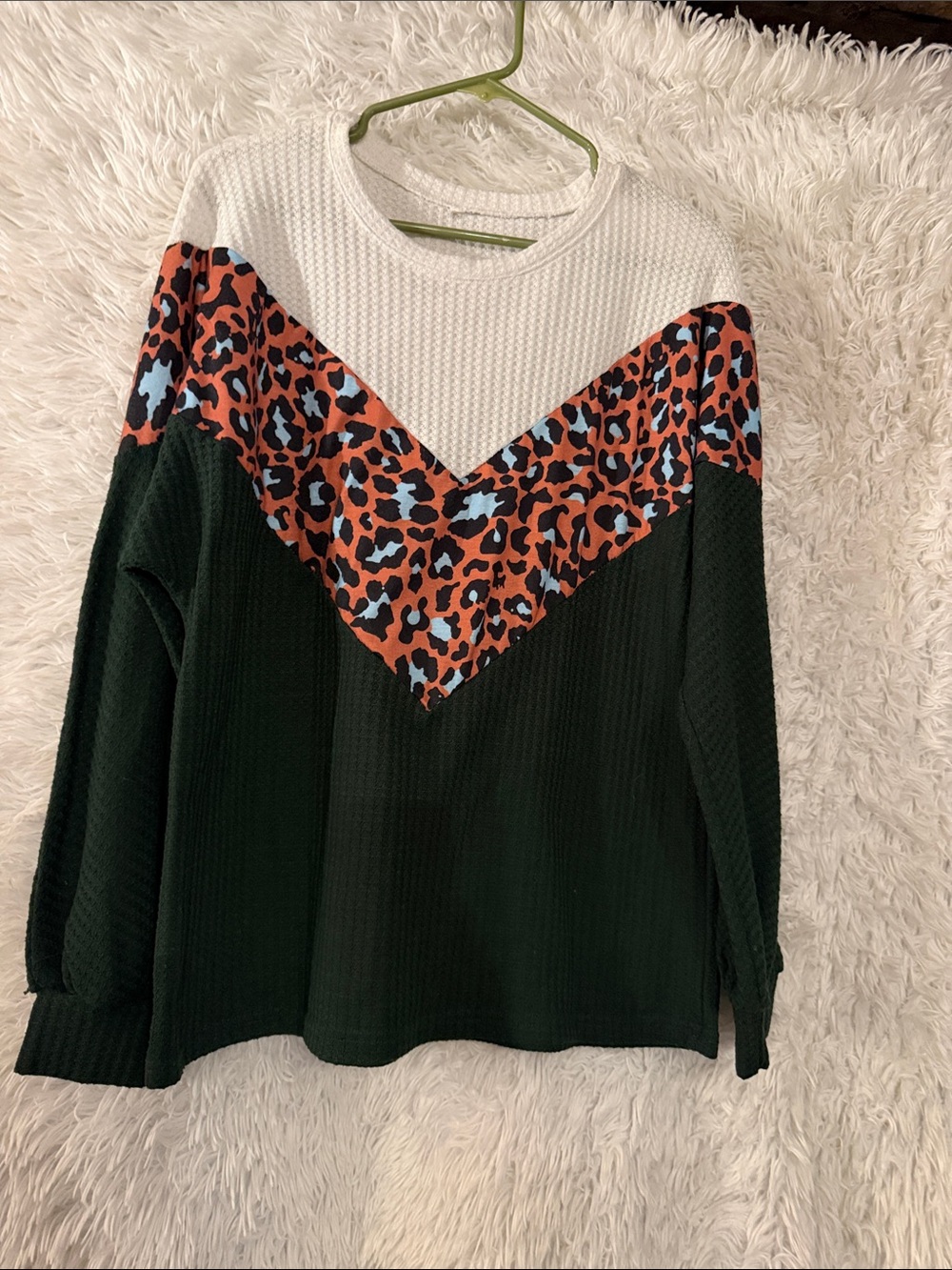 NWOT Animal Print Sweater Size Large